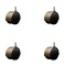Service Caster 2-3/8'' Floor Safe Antique Hooded Twin Wheel Caster 3/8 Threaded Stem, 4PK SCC-TS02S60D-NYU-WA-382458-4 - alternate 1
